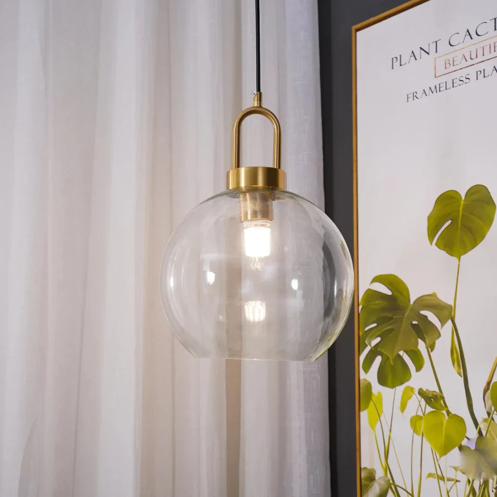 Modern Atmospheric Glass Pendant Lamp for Dining Room and Kitchen