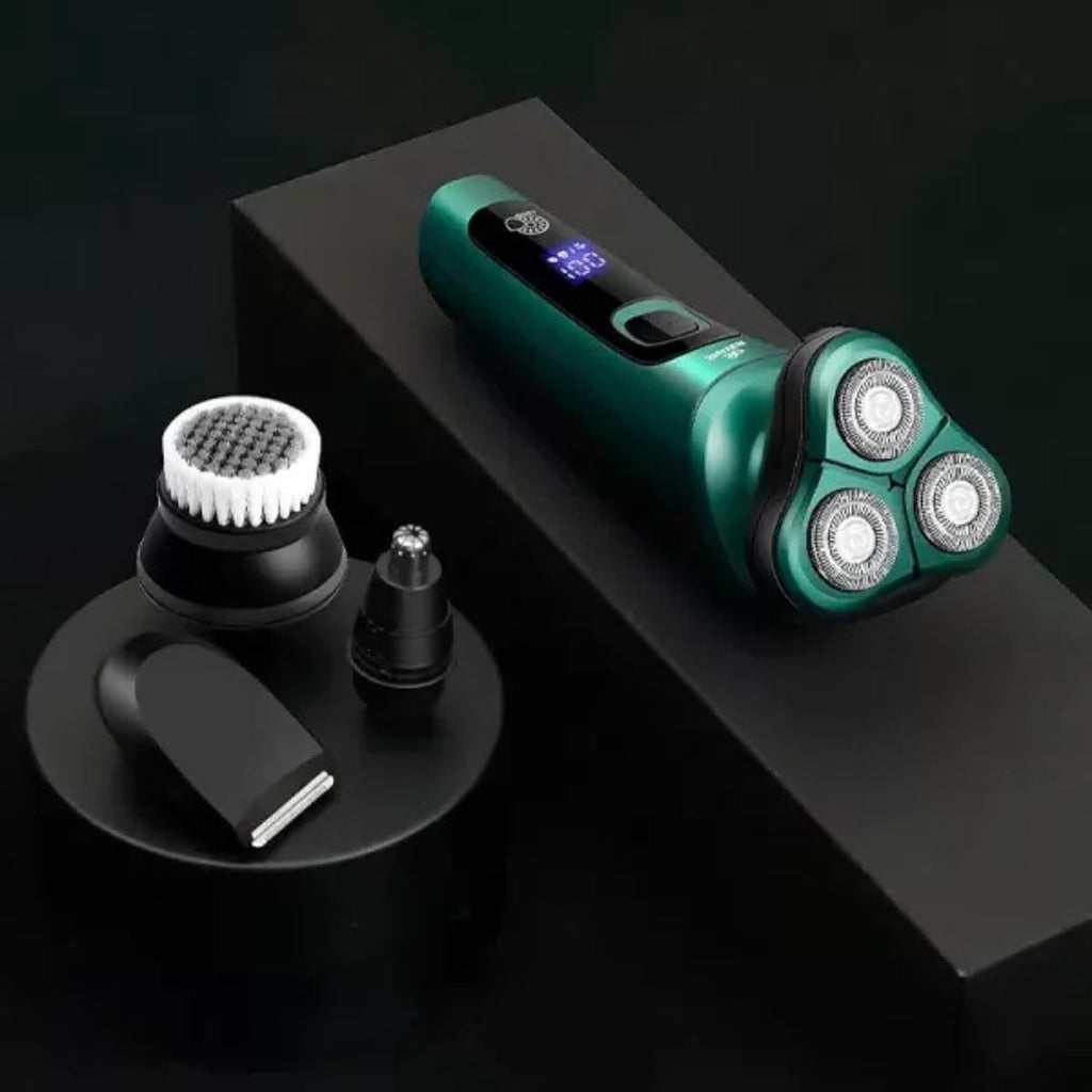 4-in-1 Grooming – Waterproof – LED Display – USB Rechargeable – Wet and Dry Shaving