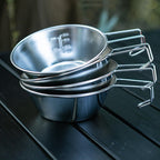 Stainless Steel Outdoor Folding Snow Bowl (Set of 4)