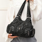 Handbag made of soft leather