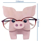 Cute wooden glasses case in animal shape
