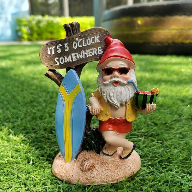 Resin Gnome Statue Ornament