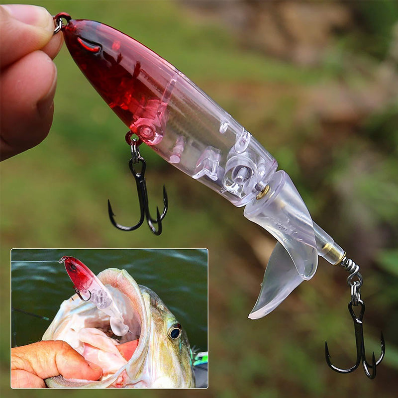 Fishing bait with propeller tractor
