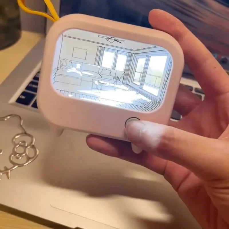 Mini TV Painting LED Night Light