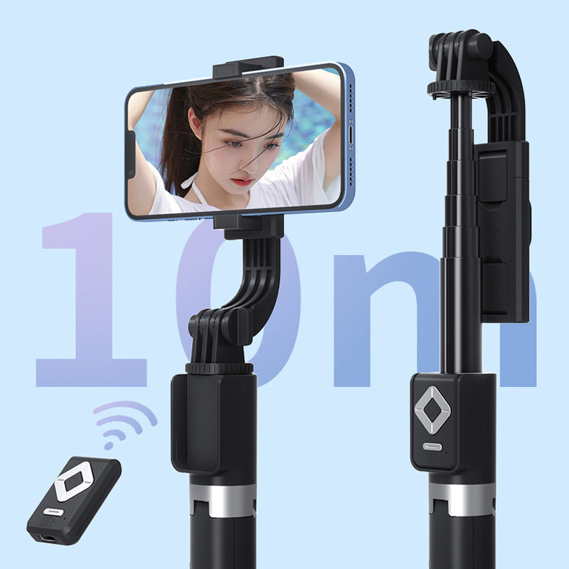 Selfie stick with LED fill light