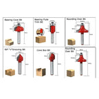 Shank Woodworking Tools Set
