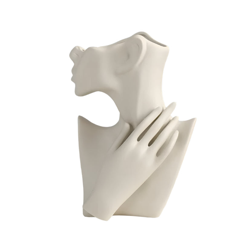 Face Shape Ceramic Design Vase
