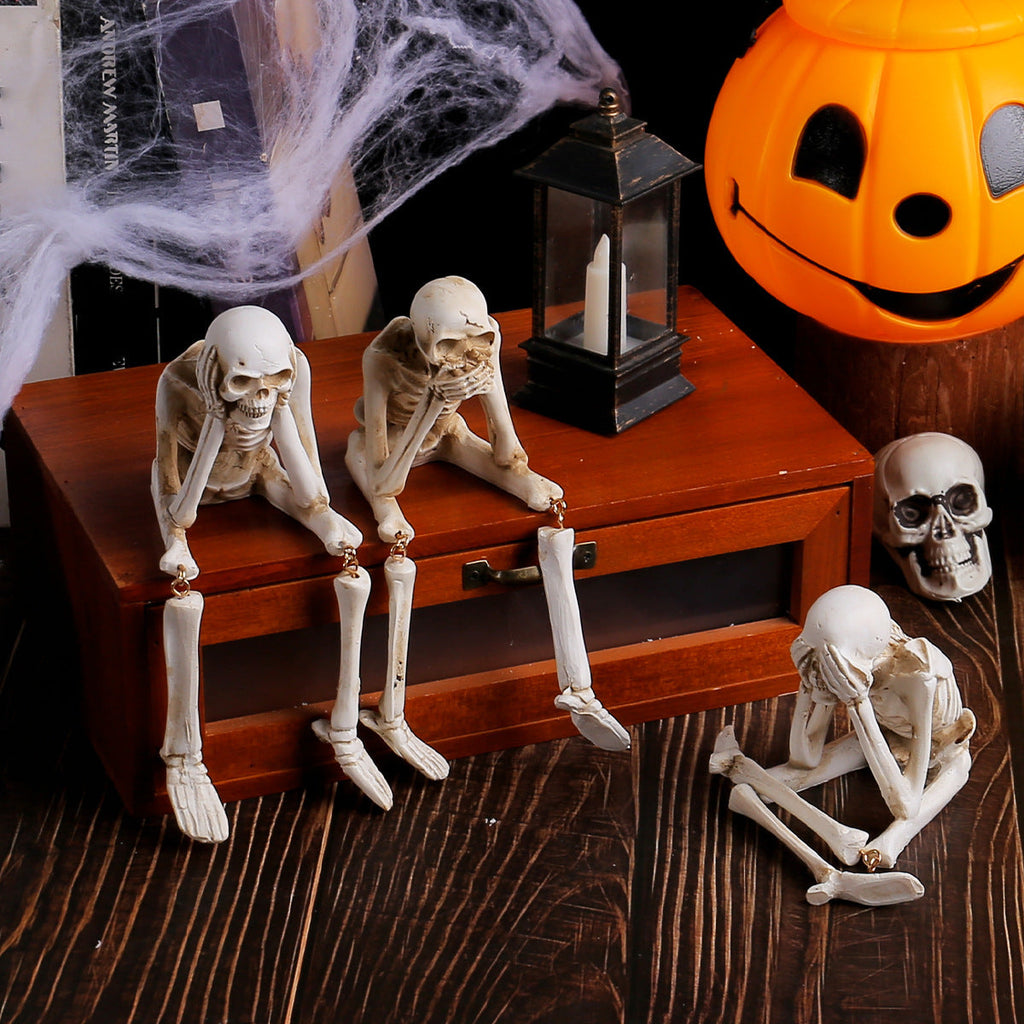 Evil Halloween Skull Ornaments