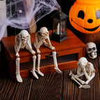 Evil Halloween Skull Ornaments