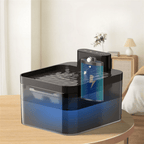 Intelligent cat fountain with motion sensor & filtration system