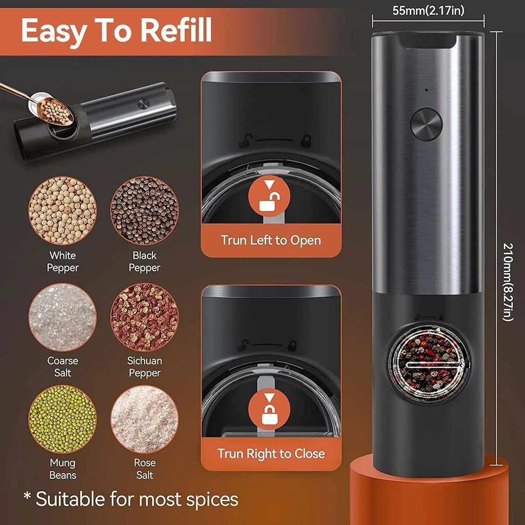 Noble Electric Salt and Pepper Mill with Battery