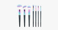 Black Mermaid Rainbow Feather Set