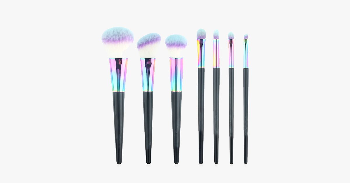 Black Mermaid Rainbow Feather Set