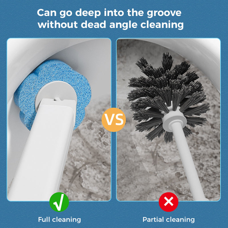 Toilet Wand Kit, Disposable Toilet Cleaning System with 18 Refill Heads