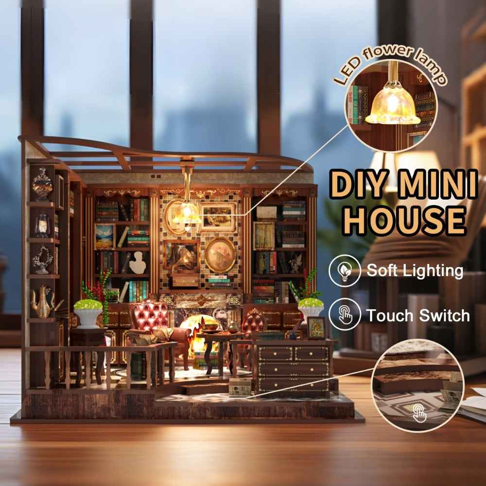 Left Bank Study DIY Mini House Kit ｜DIY Miniature Kit