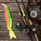 Rubber fish with multiple segments