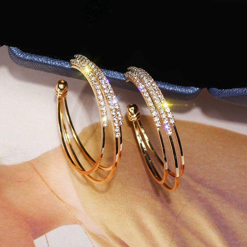 Shining Diamond Earrings