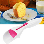 Non-stick coated cake serving spoon