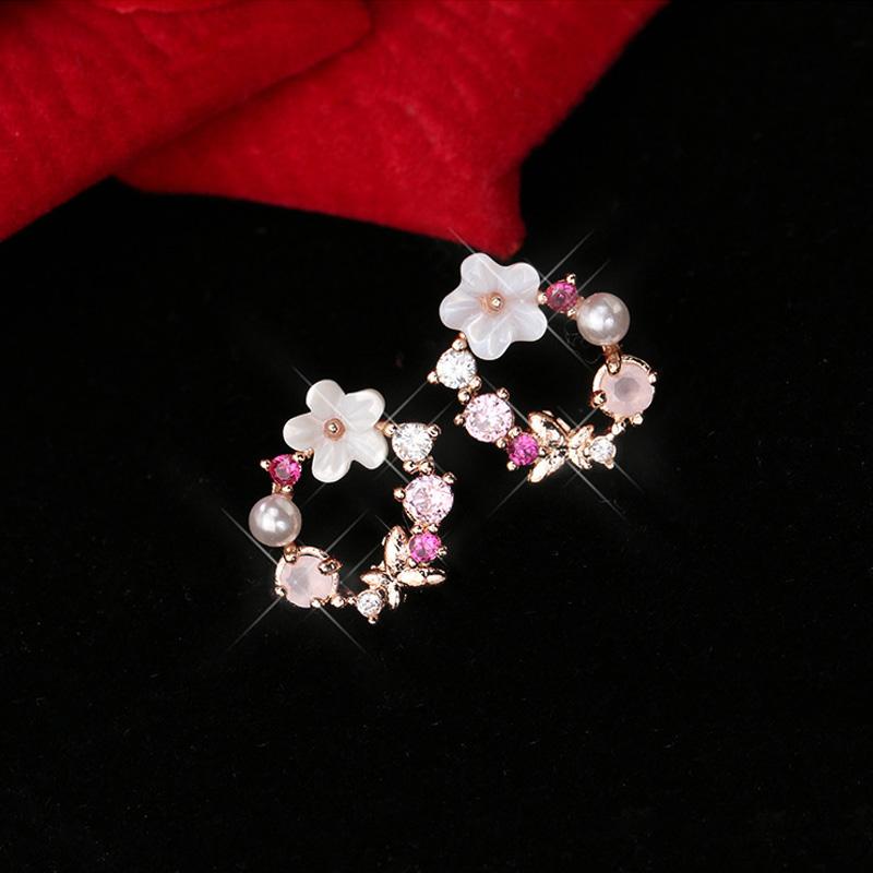 Flower Pearl Earrings