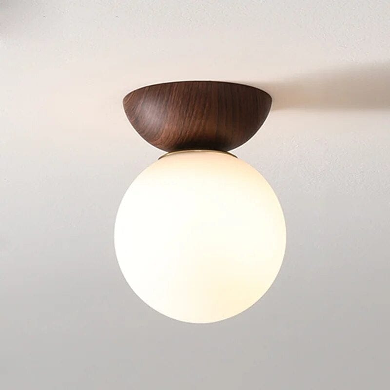 Ceiling Light with Glass Shade for Hallway