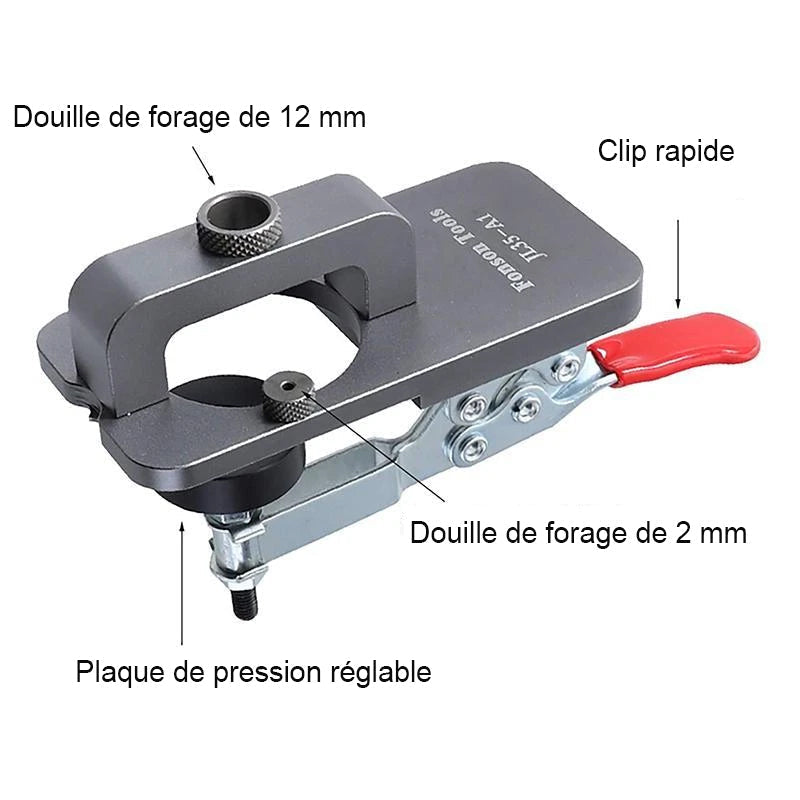 Hidden hinge template 35 mm for woodworking