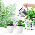 AquaGrace Stainless Steel Watering Can with Flexible Neck | Modern Design | Perfect Watering | Rustproof