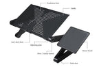 No.1 Selling Ergonomic Adjustable Laptop Stand Folding Bed Desk Table