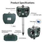 Effective Pest Repeller – Solar Ultrasonic Animal Deterrent for Garden