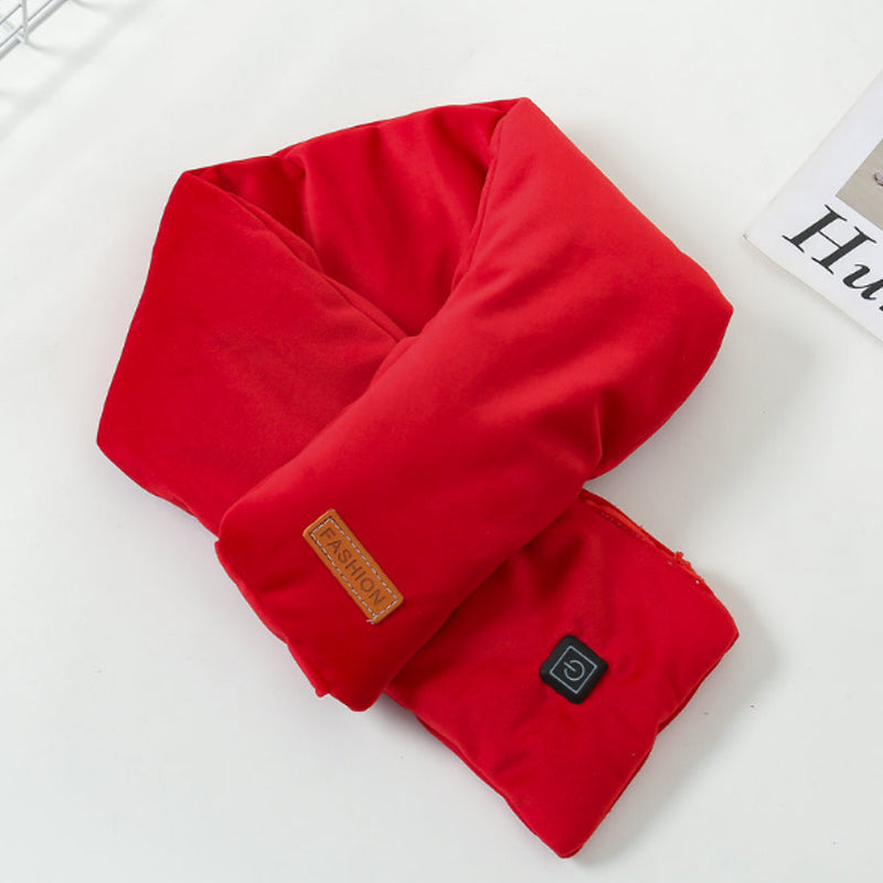 Heated adjustable scarf