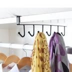 6 Hook Under-Cabinet Hanging Shelf