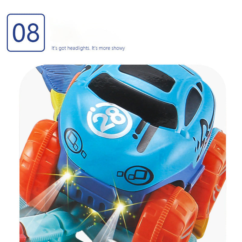 High-speed electric car with lights