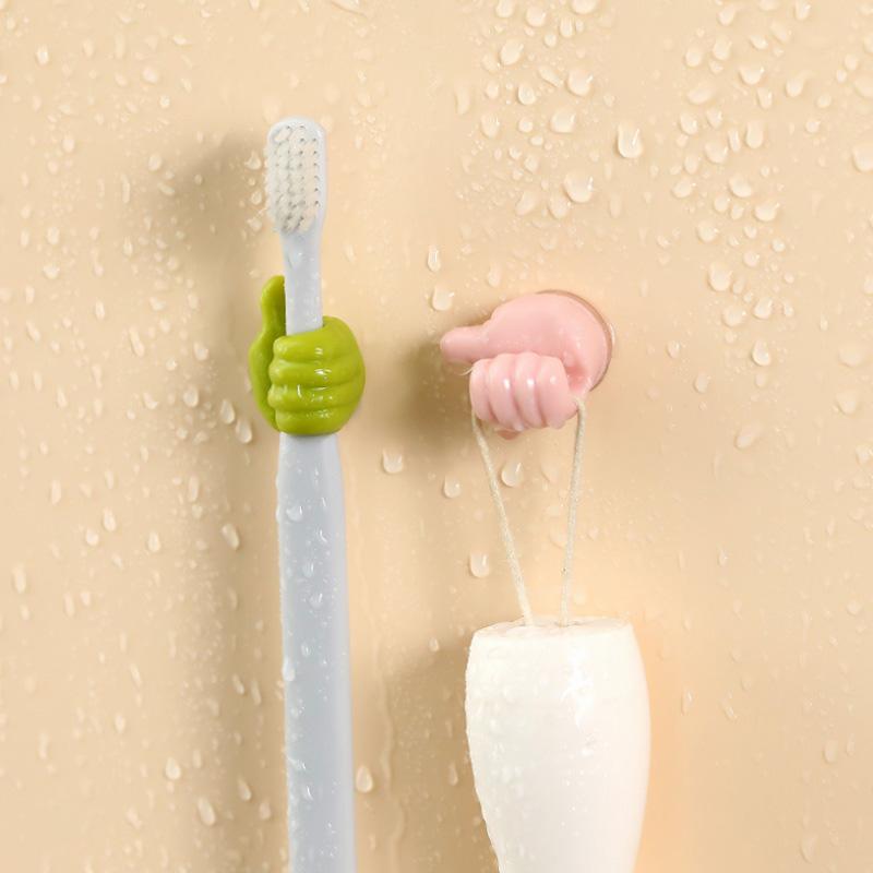 Small Hand Hook with Glue, 4 Pieces