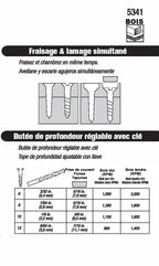 Hollow cut for wood processing (5 pieces)