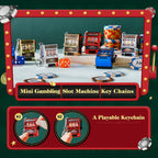 Keychain designed as a slot machine