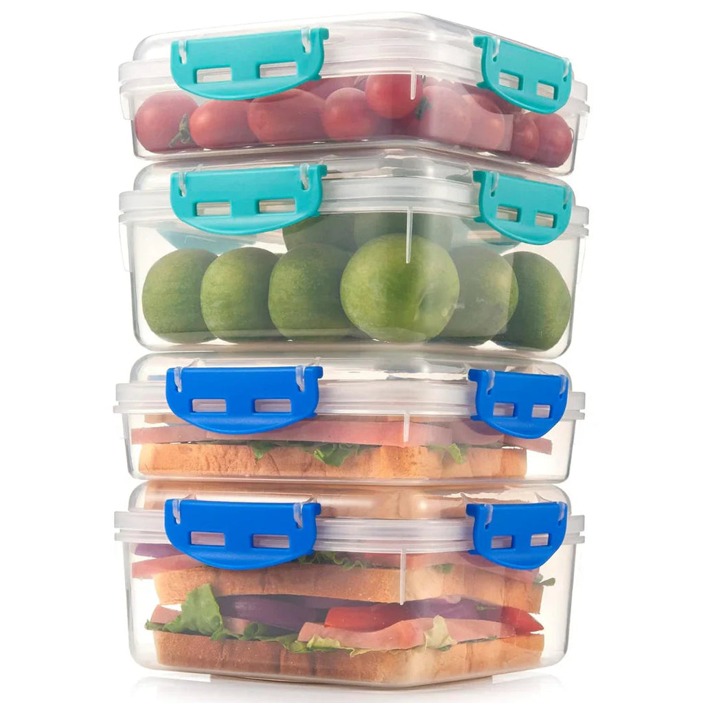 Leak-proof lunch boxes (set of 4)