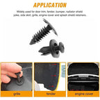 Universal Car Plastic Fender Fastening Clips (150 Pieces)