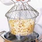 Chef Frying Basket Foldable Made of Stainless Steel