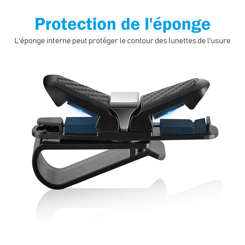 Sunglasses holder for car visor