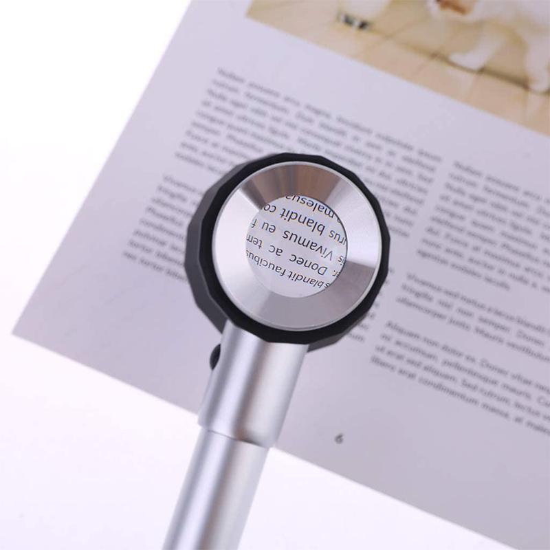 10X Magnifying Glass with Scale and LED Light