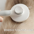 Self-cleaning slicker brushes for pets