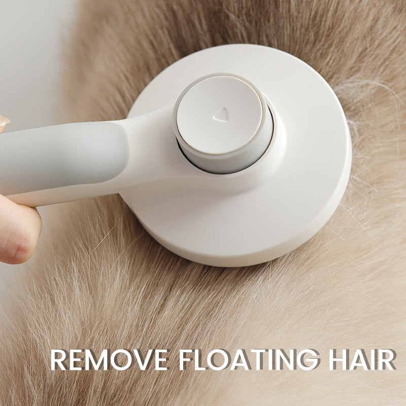 Self-cleaning slicker brushes for pets