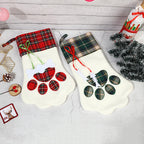 Checked Christmas Socks