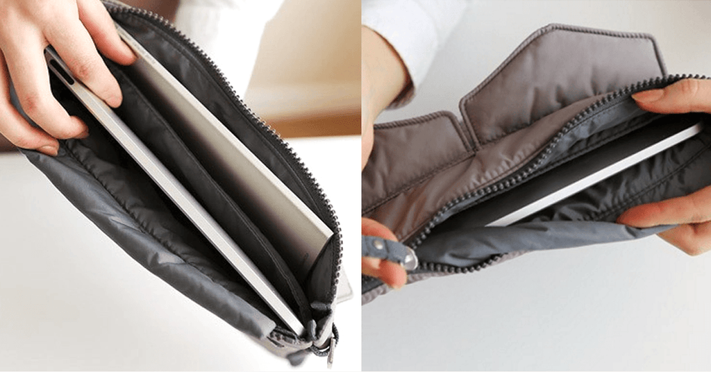 Slim Bag-in-Bag - Made of polyester - Portable & small - Multiple zippered pockets - Easily fits in your suitcase