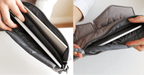 Slim Bag-in-Bag - Made of polyester - Portable & small - Multiple zippered pockets - Easily fits in your suitcase