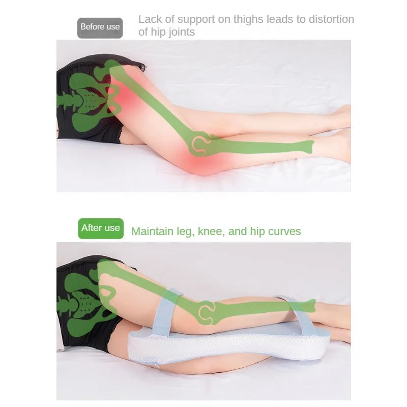 Leg Memory Foam Pillow - Multi-Position Comfort Leg Pillow For Sleep, Support & Relief