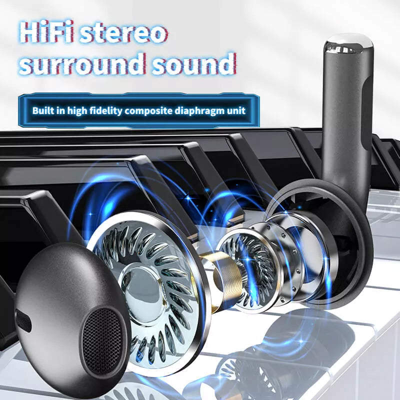 Noise-cancelling Digital Display Bluetooth Headphones