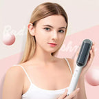 Hair straightening brush