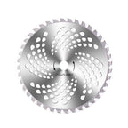 Alloyed saw blade for lawn mower