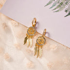Dreamcatcher Crystal Charm Earrings