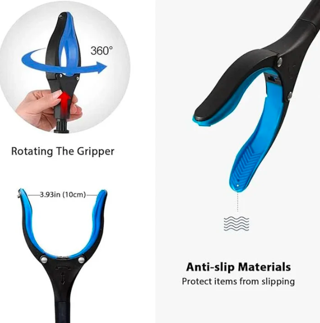 Newly Upgraded Foldable Grabber With 360° Swivel Clip